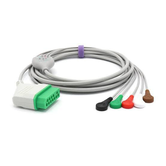 Nihon Kohden 5 Lead Ekg Kablosu - Doğrudan ( Snap )